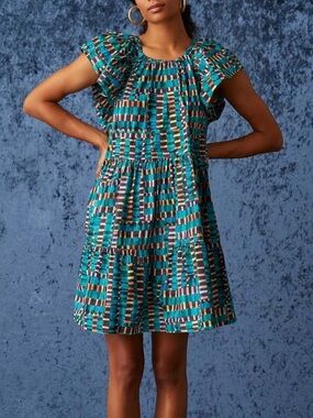 Marie Oliver Kara Dress in Cayman Check